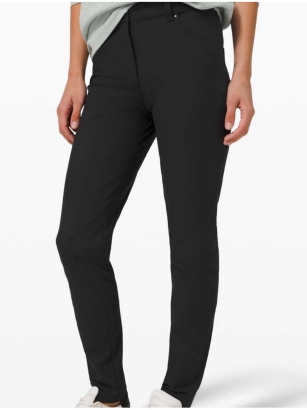 NWT Lululemon Women’s Black City Sleek Slim-Fit High-Rise Pant in size 25
